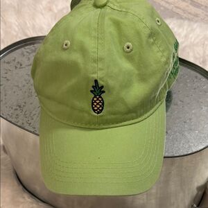 Green and Yellow Pineapple Embroidered Hat